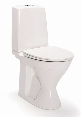 IDO Glow 62 lattia-WC, korkea malli, piiloviemäri-s-lukko, kiinnitysrei'illä