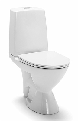 IDO Glow 63, Lattia-WC,malli ilman istuinkantta, yksitoiminen huuhtelu