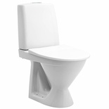 IDO Seven D 11 lattia-WC, korkea malli, p-lukko, kiinnitysrei'illä